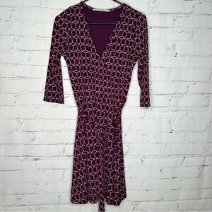 41 Hawthorn purple small wrap dress